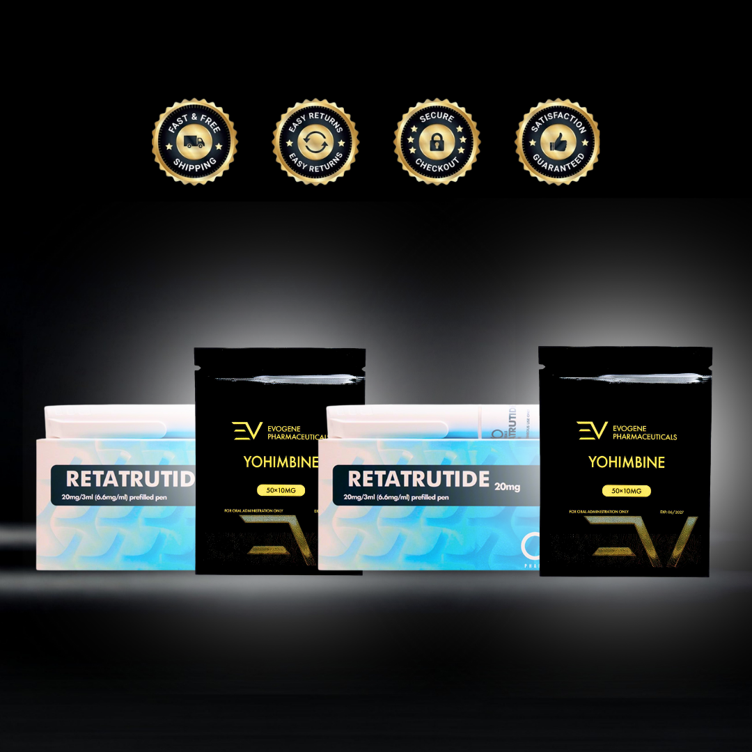 2 Reta + 2 Yohimbine 2 Reta 2 Yohimbine Dual Pack – Triple G 20 × 2 + Yoh10 x 2 - Research Bundle