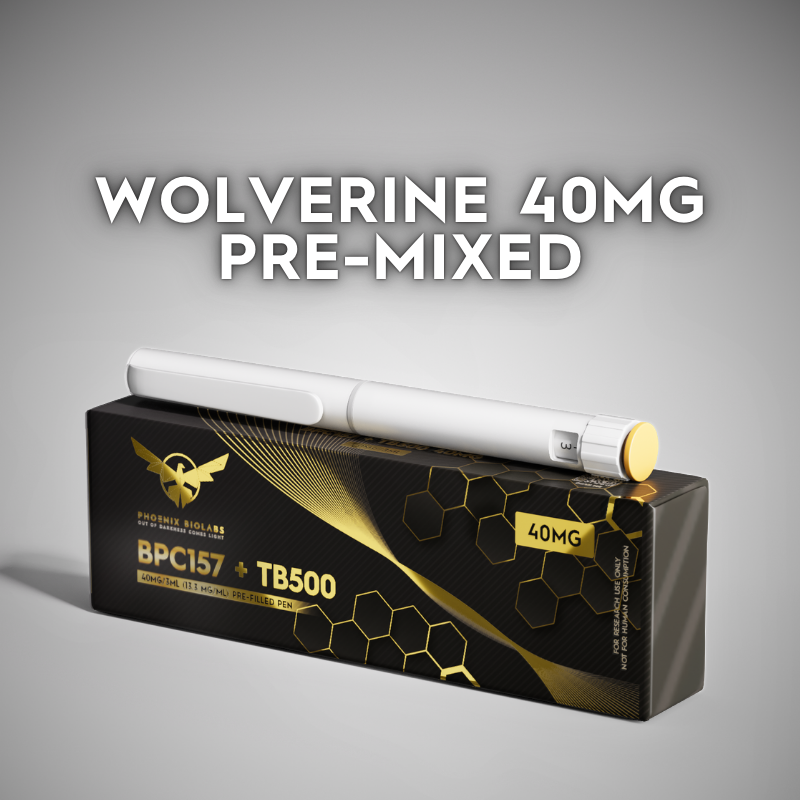 Wolverine Stack 40mg (BPC-157 20mg + TB-500 20mg) Premixed & Prefilled Pen - Research Compound