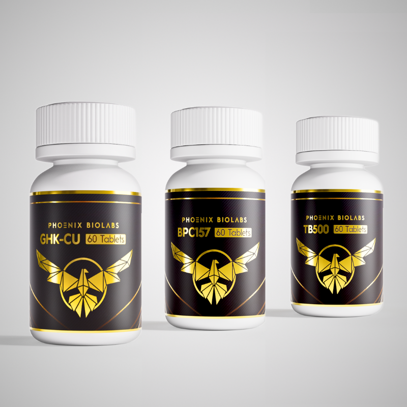 GLOW Blend Tablets – Multi-Peptide Combination (GHK-Cu • BPC-157 • TB-500)